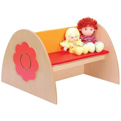 Floral Design Bookcase with Sitting