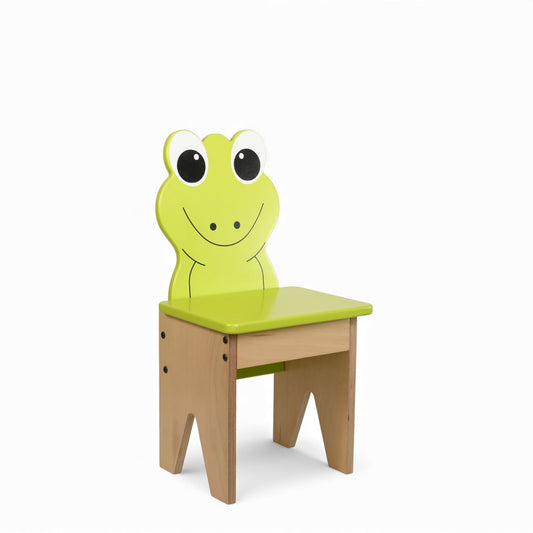 Modern Wooden Kids Frog Chair