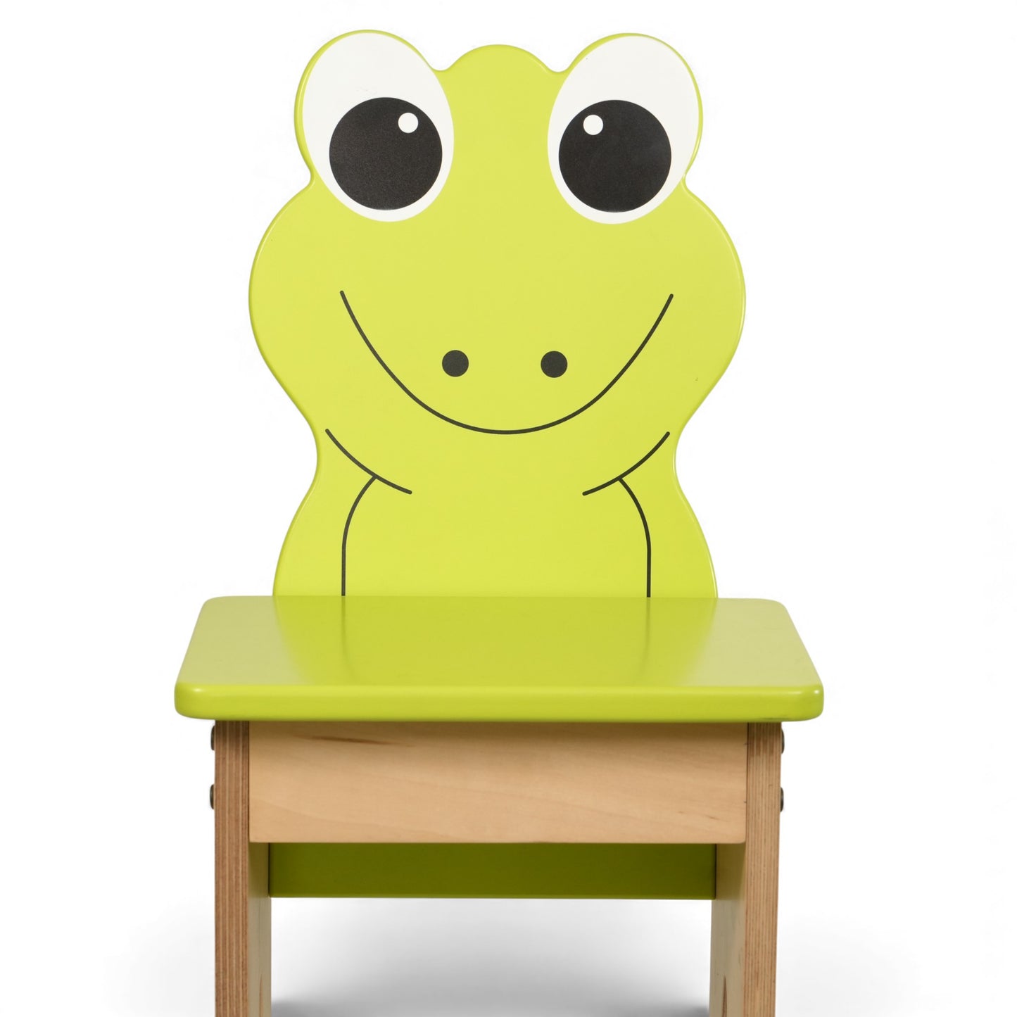 Modern Wooden Kids Frog Chair