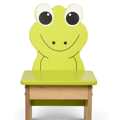 Modern Wooden Kids Frog Chair