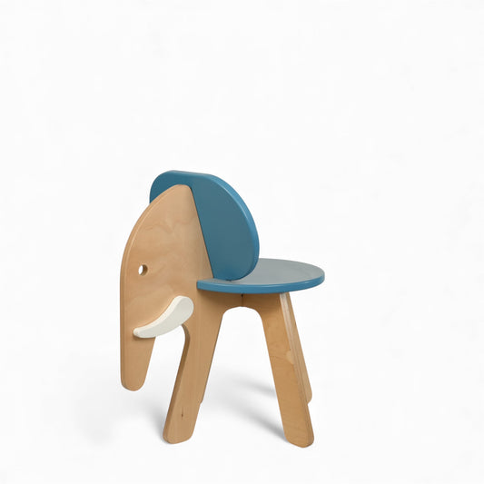 Modern Wooden Kids Elephant Chair