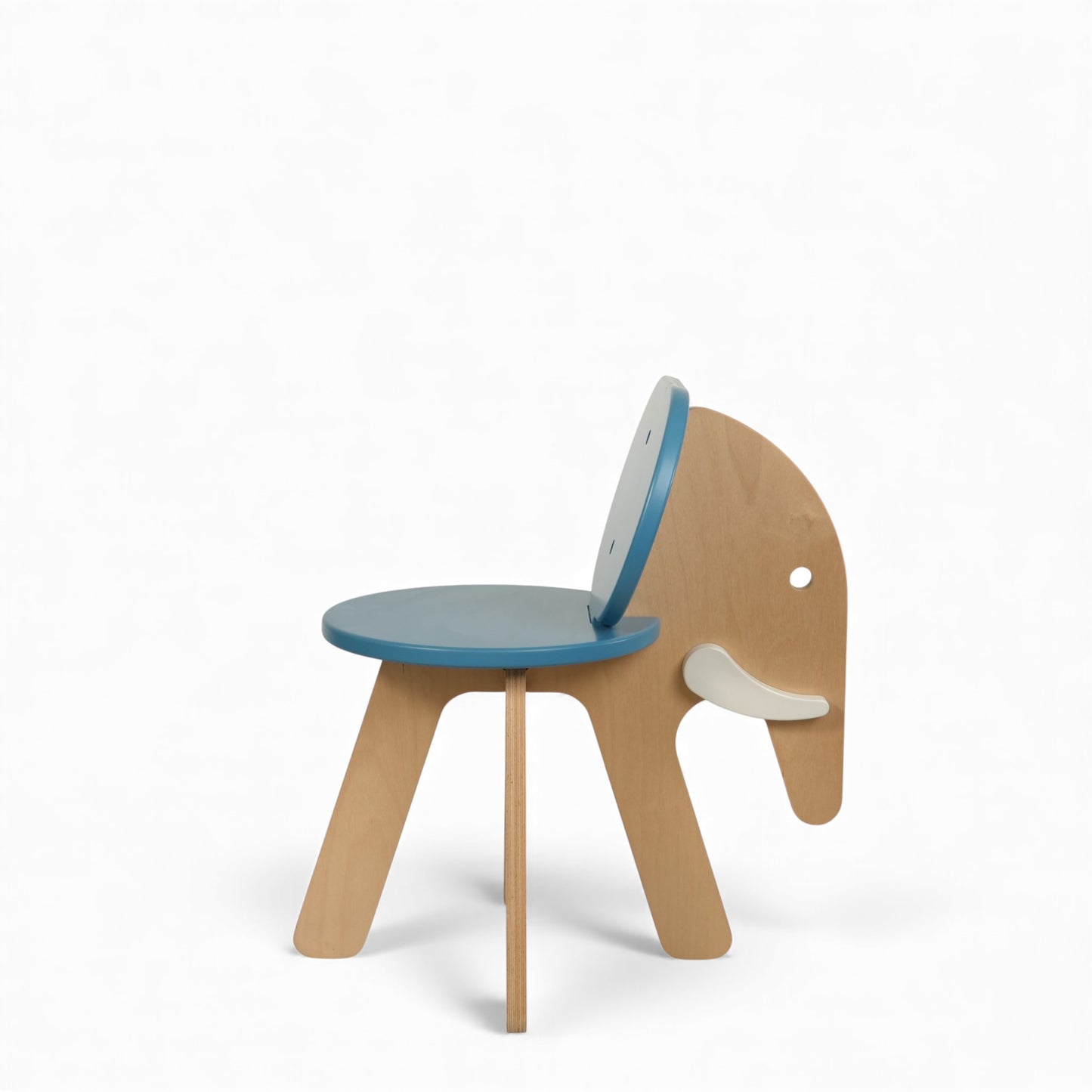 Modern Wooden Kids Elephant Chair