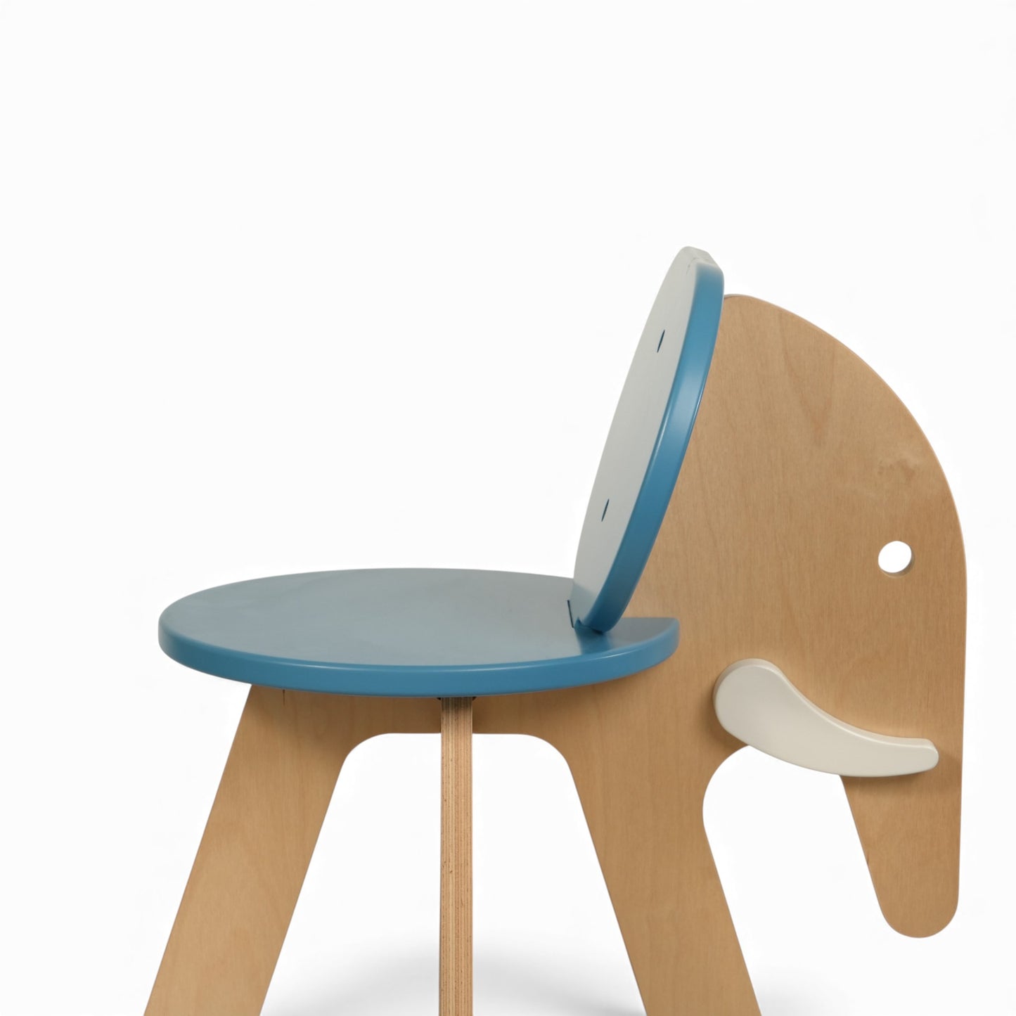 Modern Wooden Kids Elephant Chair