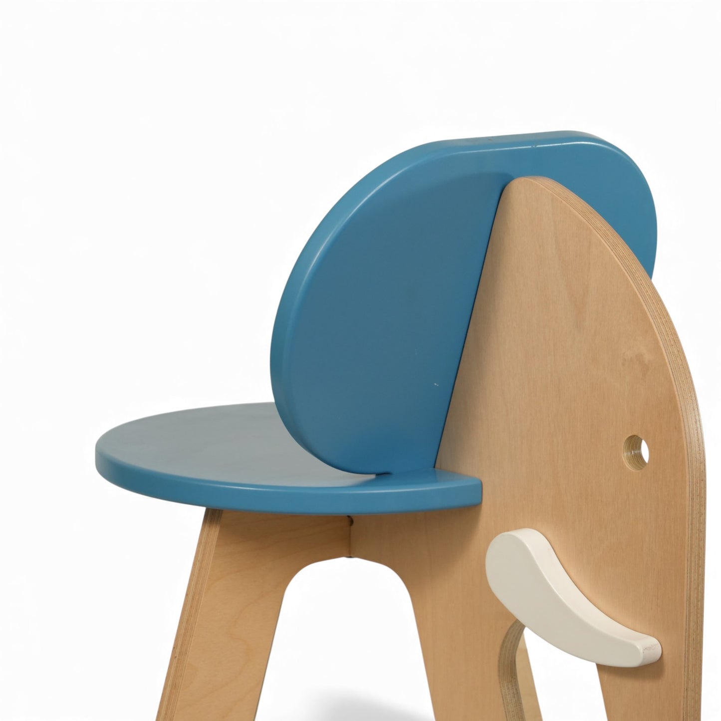 Modern Wooden Kids Elephant Chair