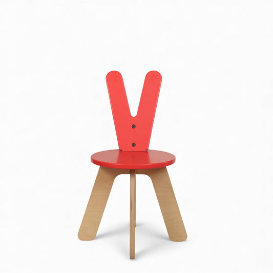 Modern Wooden Kids Rabbit Chair