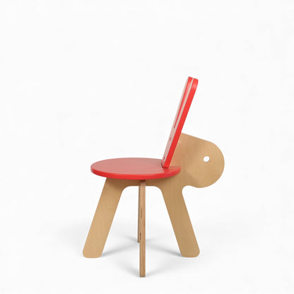 Modern Wooden Kids Rabbit Chair