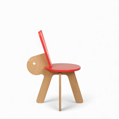 Modern Wooden Kids Rabbit Chair