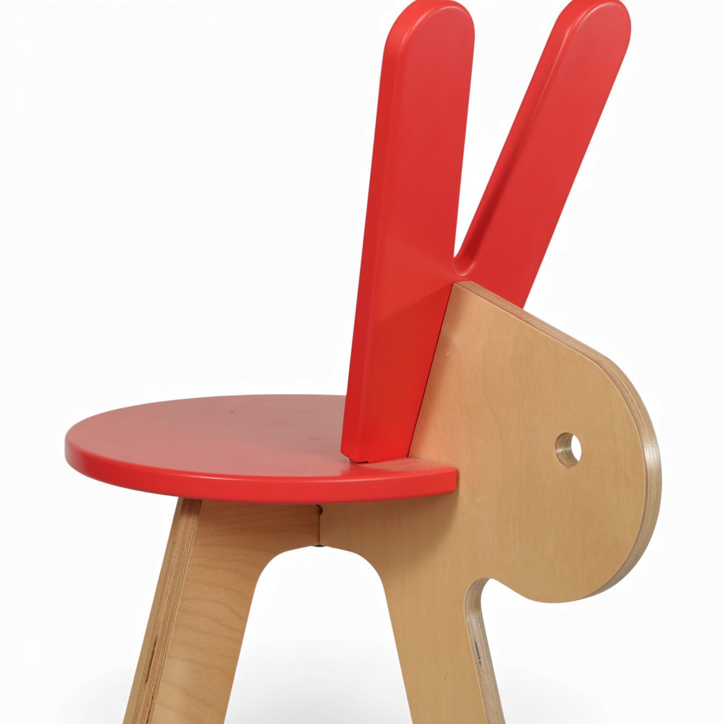 Modern Wooden Kids Rabbit Chair