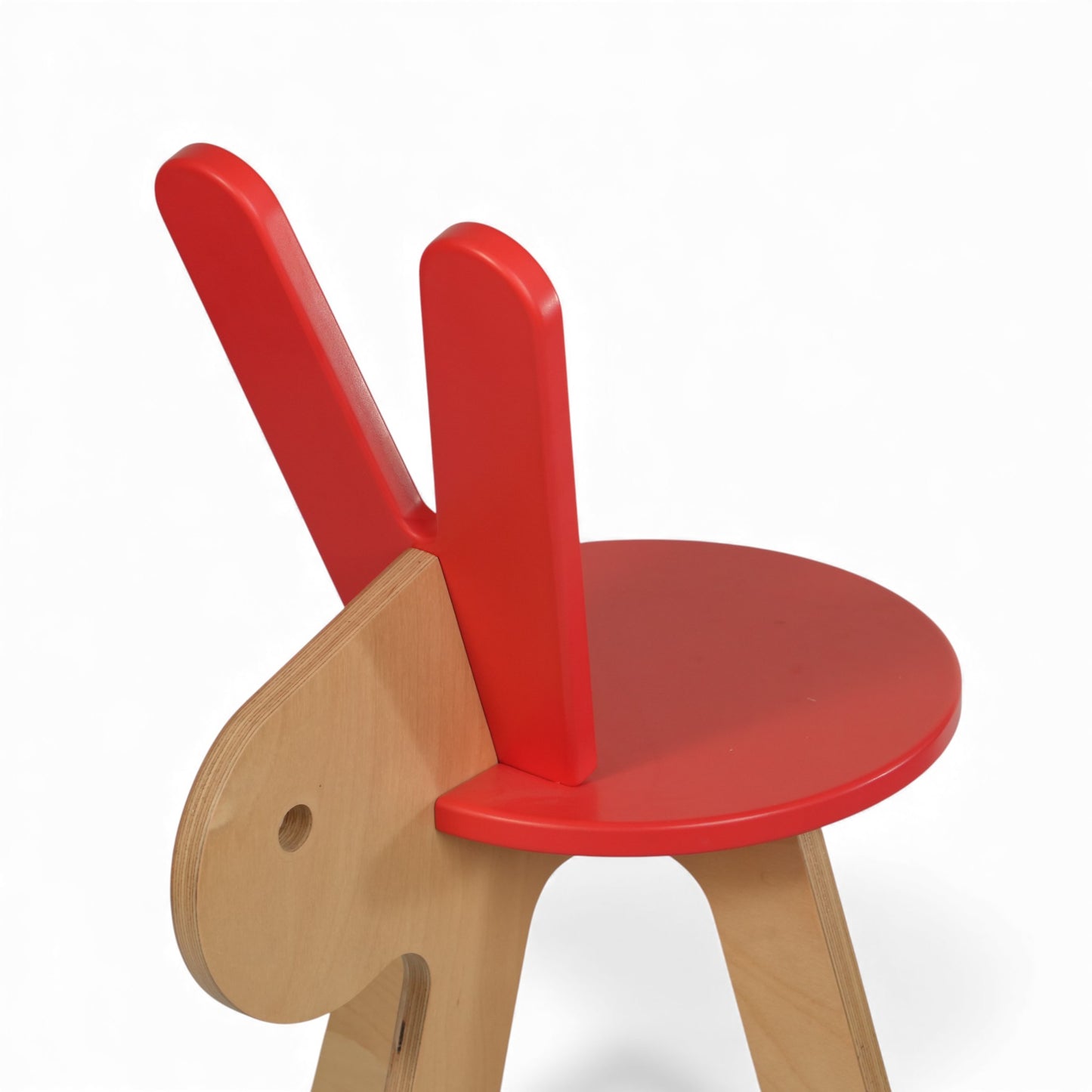 Modern Wooden Kids Rabbit Chair