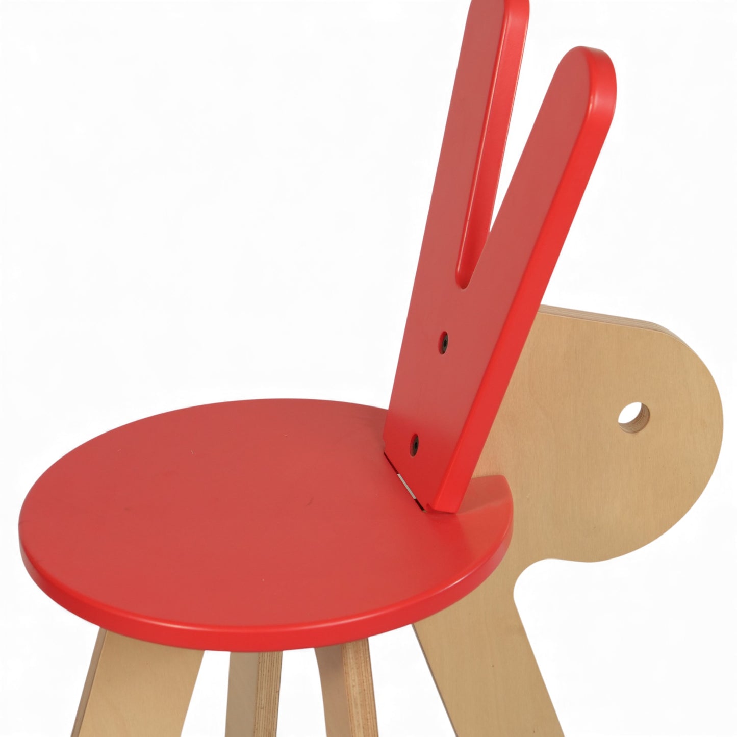 Modern Wooden Kids Rabbit Chair