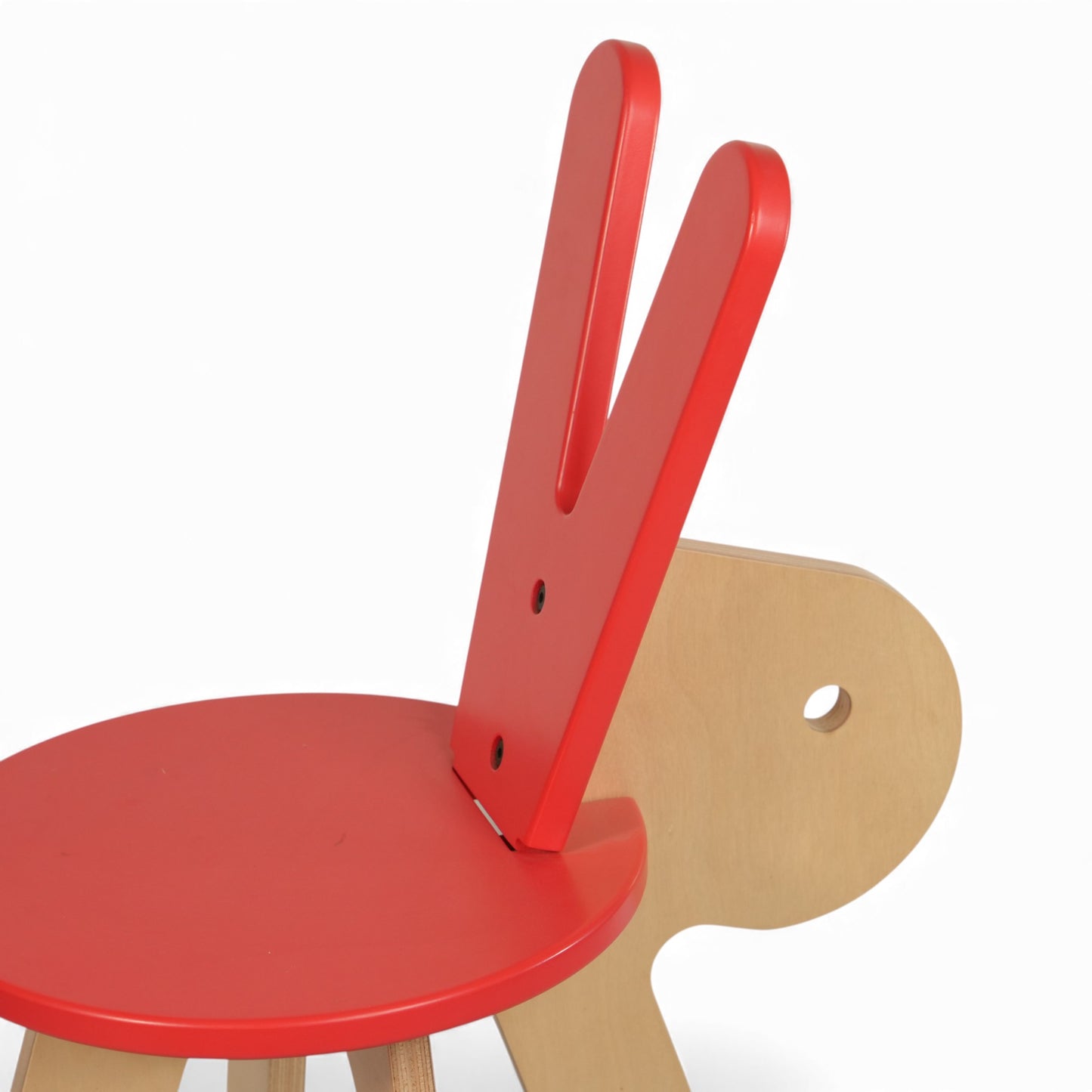 Modern Wooden Kids Rabbit Chair