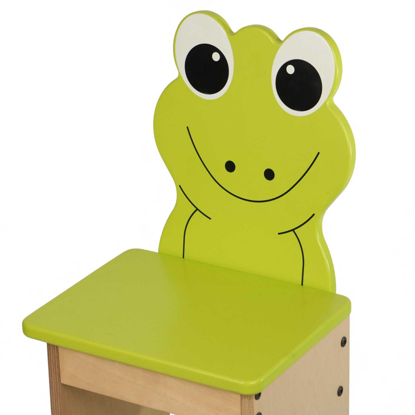 Modern Wooden Kids Frog Chair