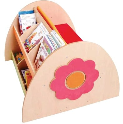 Floral Design Bookcase with Sitting